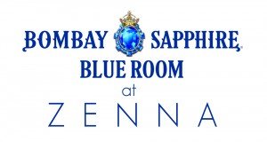 Bombay Sapphire blue room launching at zenna best cocktail bar in london